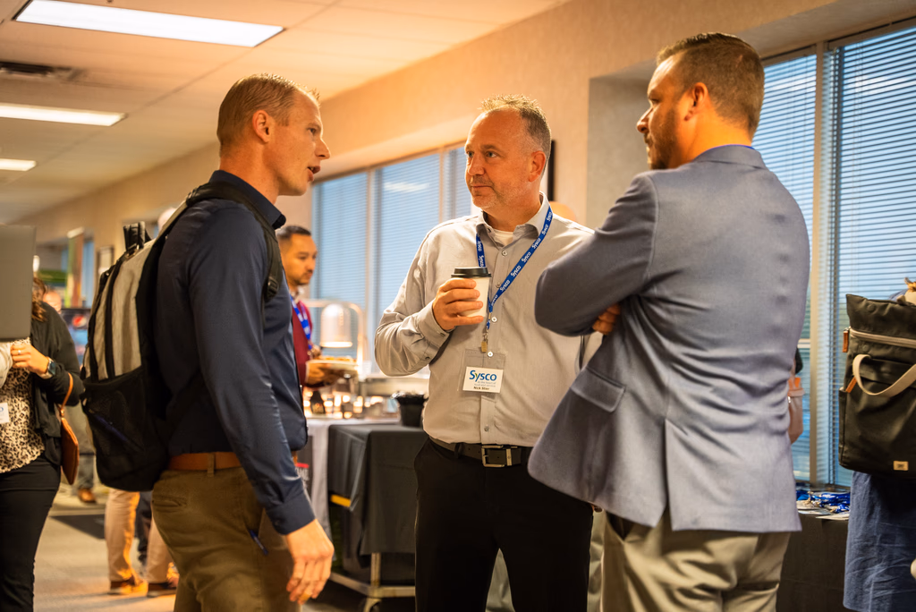 Corporate coffee catering at a Minneapolis office event with a mobile espresso bar